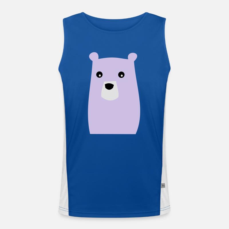 Bär Funktionelles Kontrast-Tank Top für Männer 