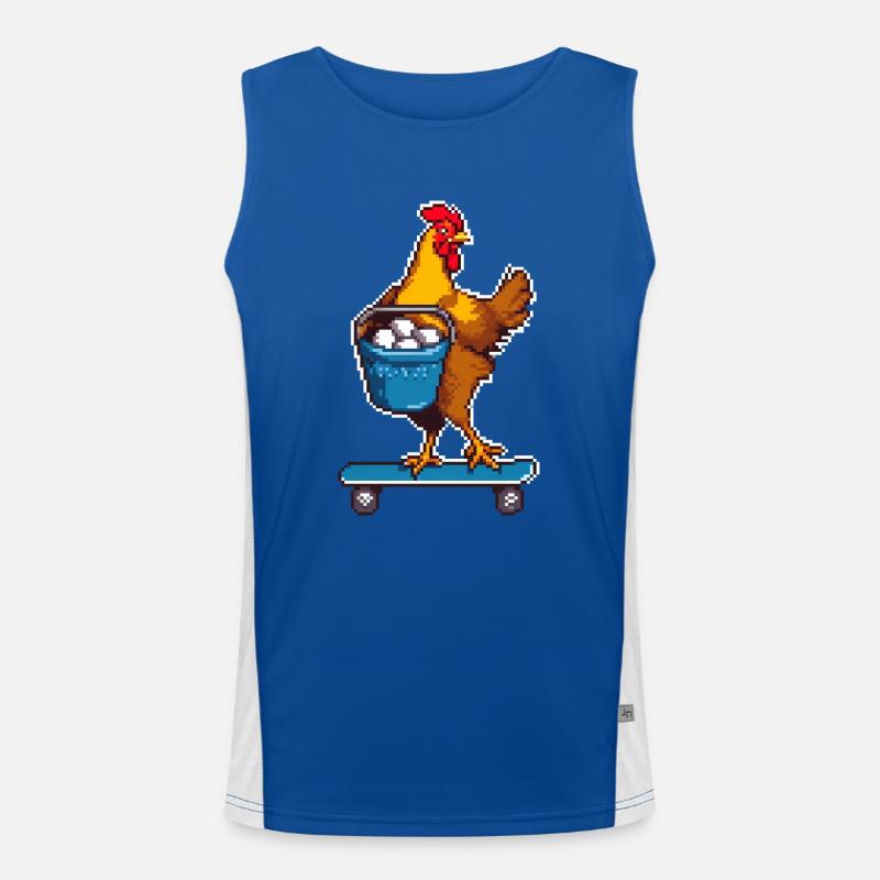 Skateboard-Gegacker Funktionelles Kontrast-Tank Top für Männer 