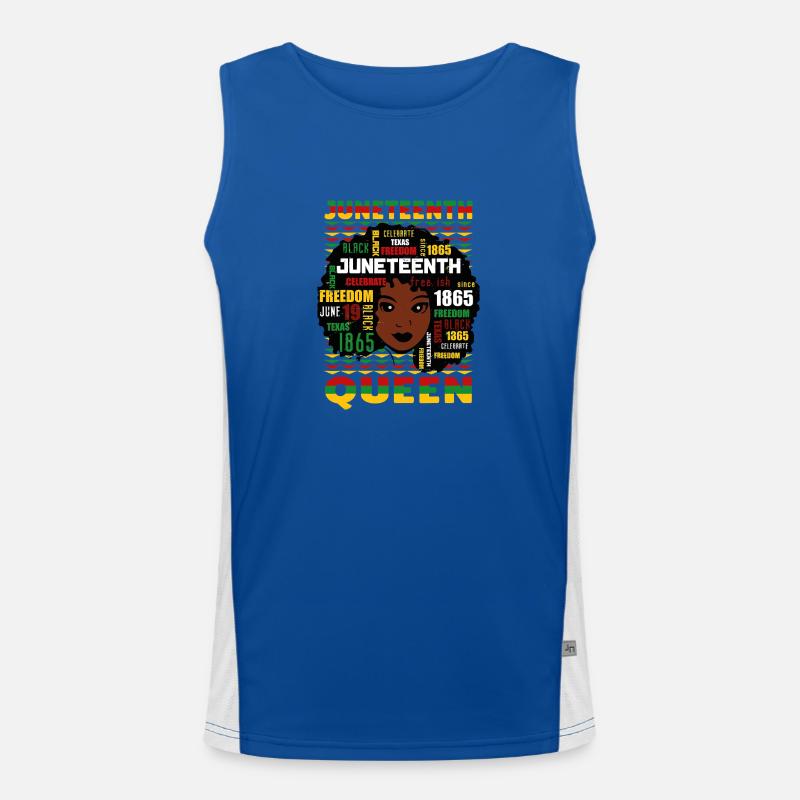 Juneteenth Black History Day Pride Gift Men's Functional Contrast Tank Top 