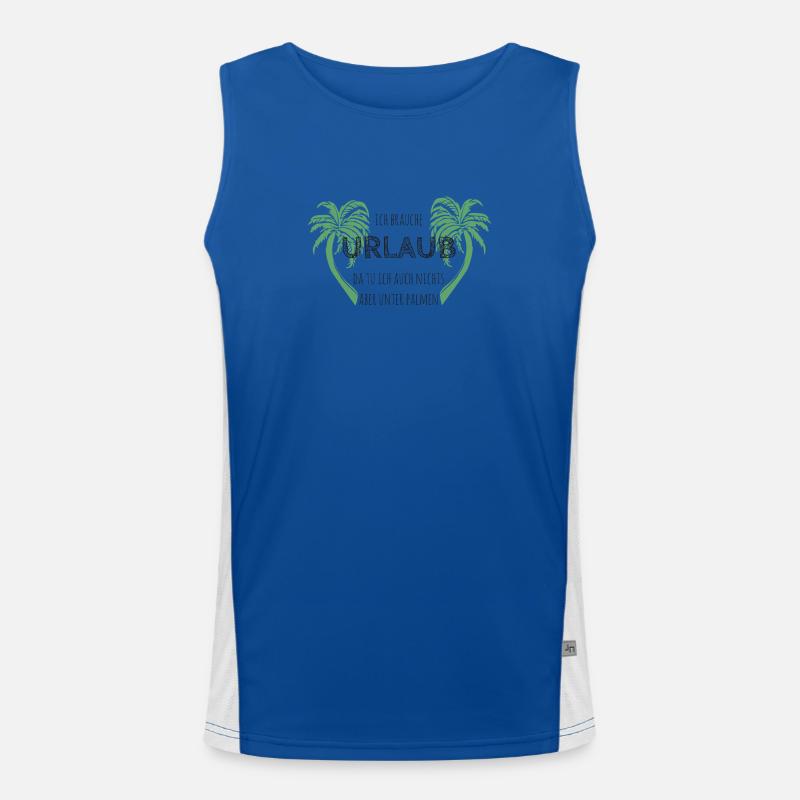 I need a vacation Men's Functional Contrast Tank Top 