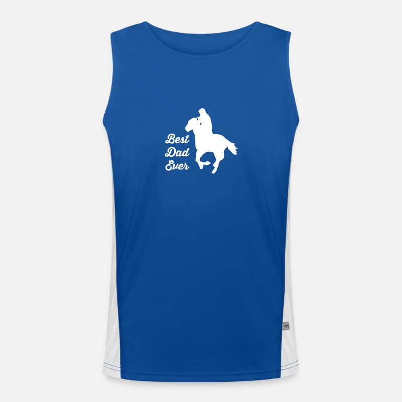 Pferd Funktionelles Kontrast-Tank Top für Männer 