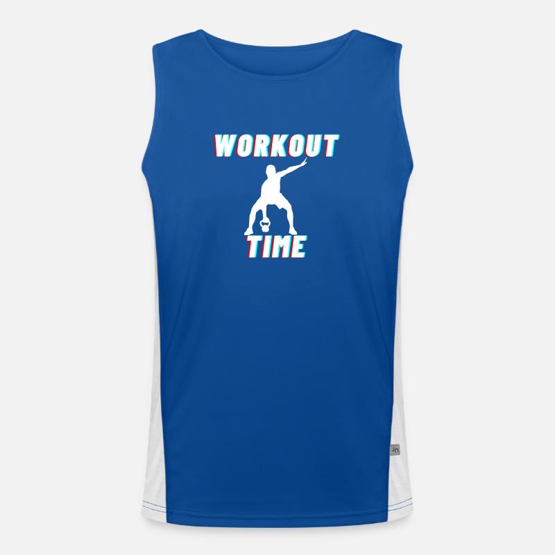 WORKOUT TIME Men's Functional Contrast Tank Top 