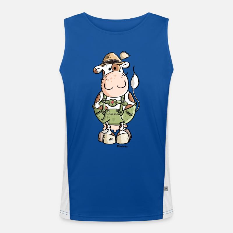 Vache Bavaroise Débardeur respirant contrasté Homme 