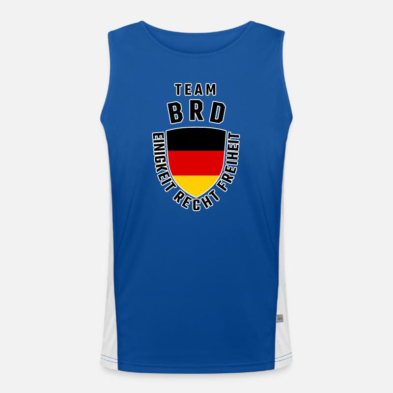 Team FRG Germany Débardeur respirant contrasté Homme 