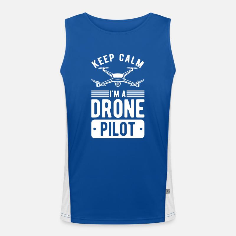 Drone Drone Pilote Drone Opérateur Quadcopter Débardeur respirant contrasté Homme 