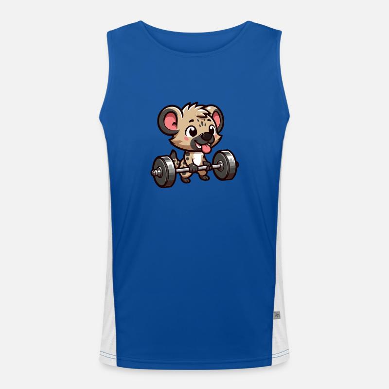 Hyäne Gewichtheber Krafttraining Funktionelles Kontrast-Tank Top für Männer 