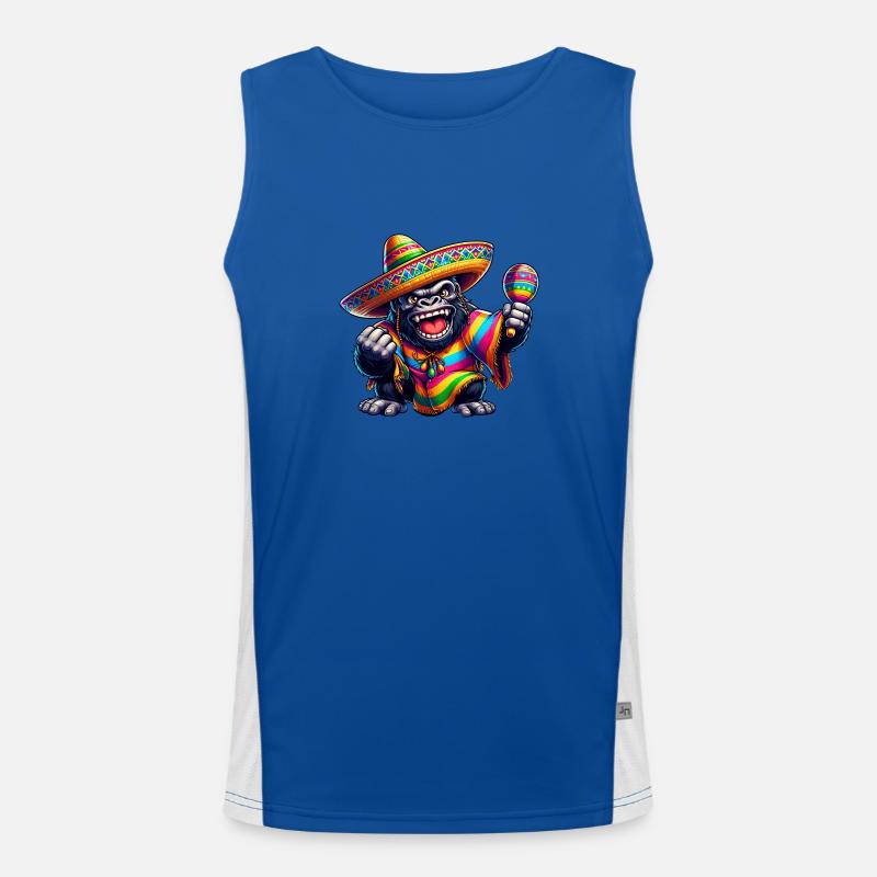 Ostern, Osterei, Cartoon Eisbär, Osterdekoration, Funktionelles Kontrast-Tank Top für Männer 