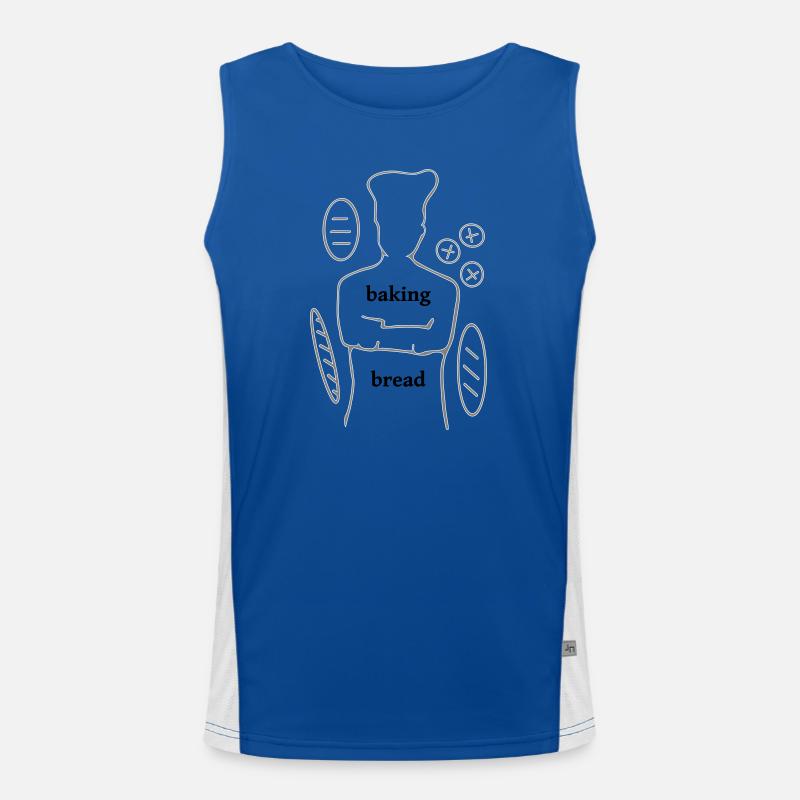 Baking Bread Funktionelles Kontrast-Tank Top für Männer 