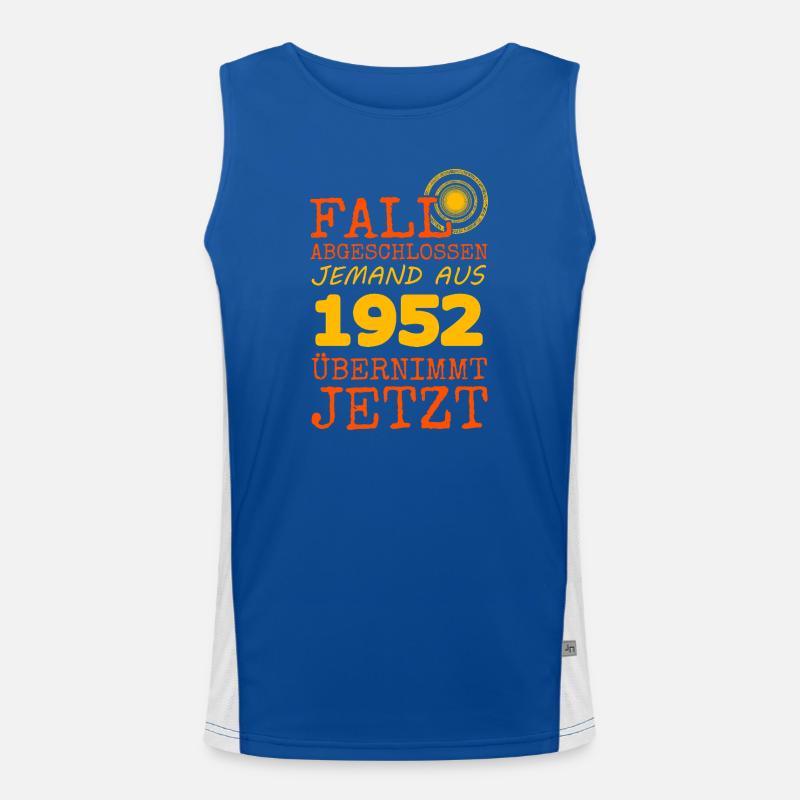 Fall 1952 Funktionelles Kontrast-Tank Top für Männer 