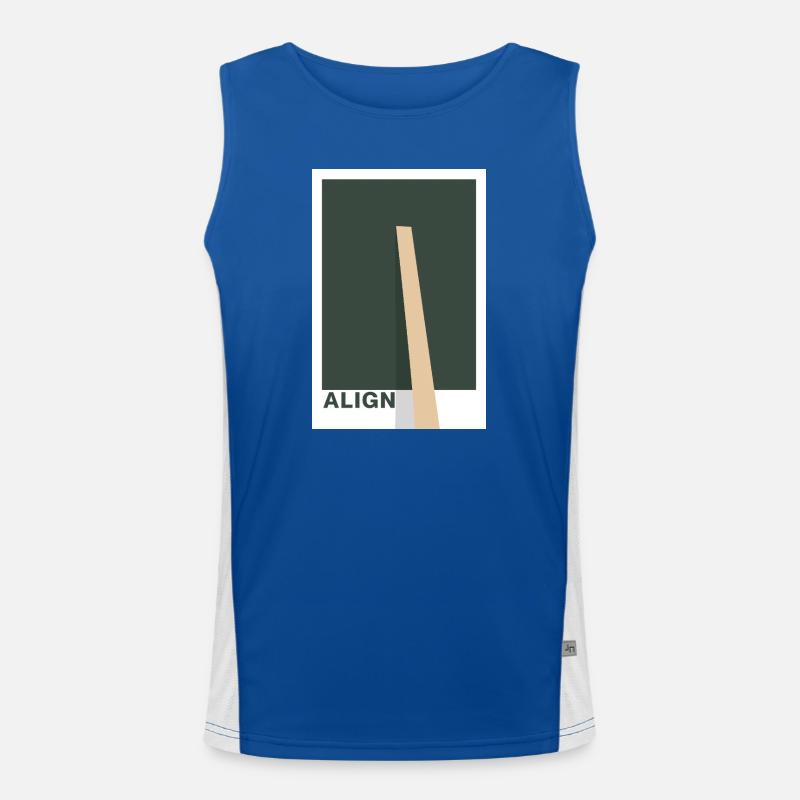Align – Déclaration de conception Débardeur respirant contrasté Homme 