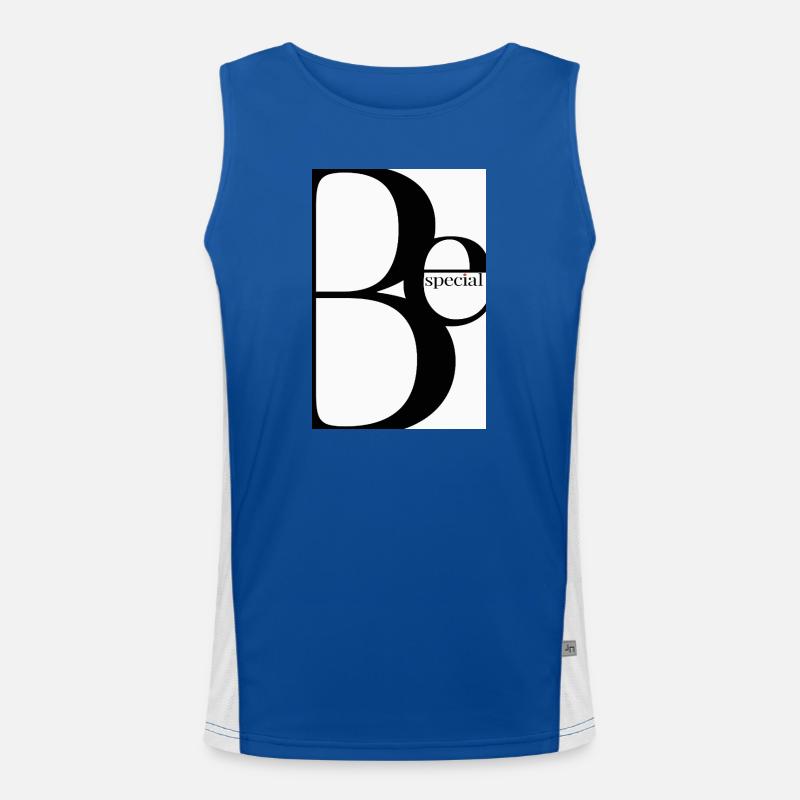 Soyez spécial – Design typographique minimaliste Débardeur respirant contrasté Homme 
