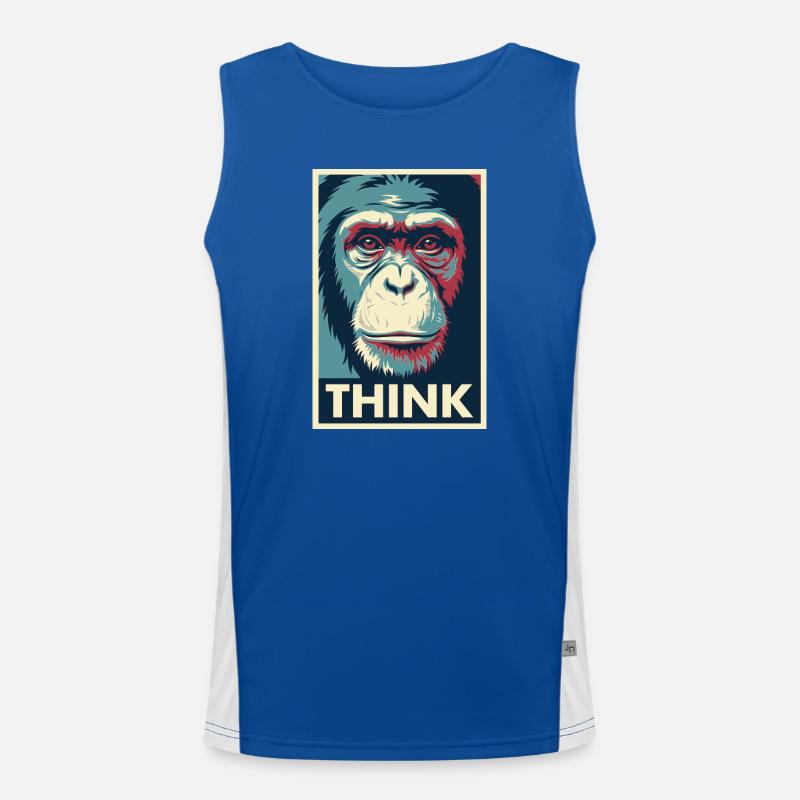 Affiche pop art Monkey Thinking Débardeur respirant contrasté Homme 