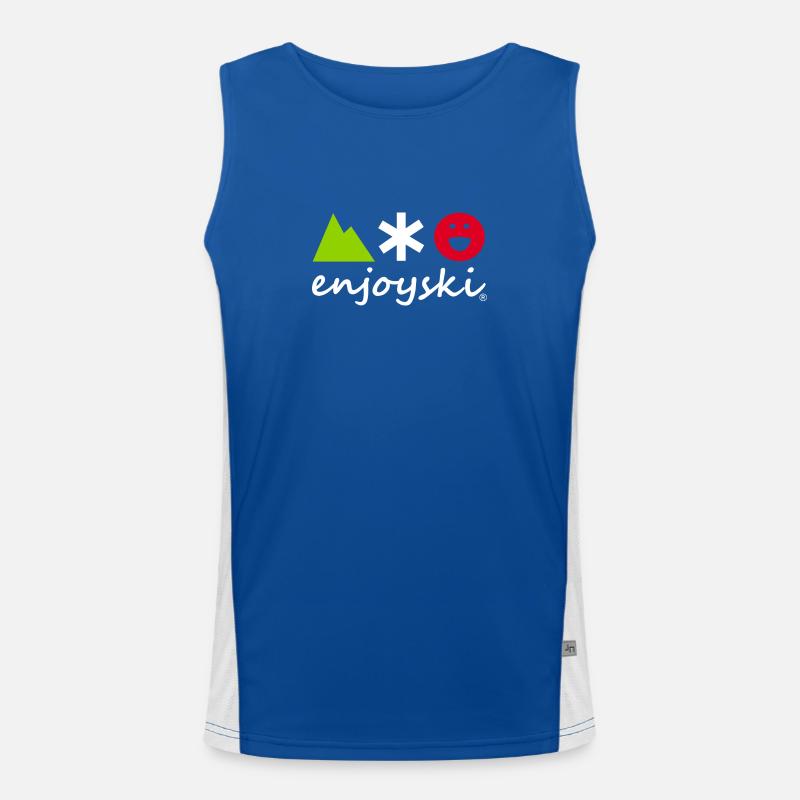ENJOYSKI 2022 white edition 2022 Men's Functional Contrast Tank Top 