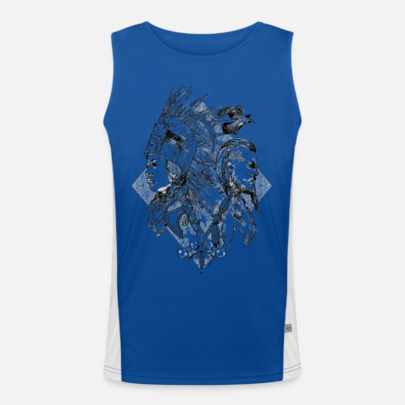 Zeit-Krieger Funktionelles Kontrast-Tank Top für Männer 