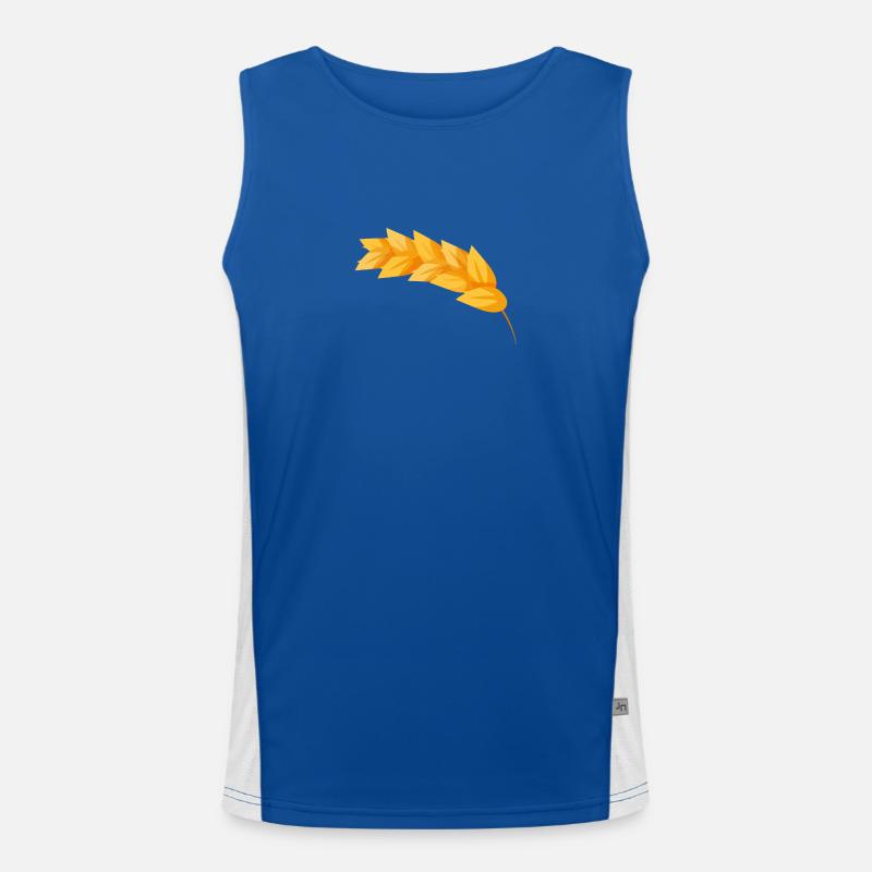 Corn grain corn Men's Functional Contrast Tank Top 