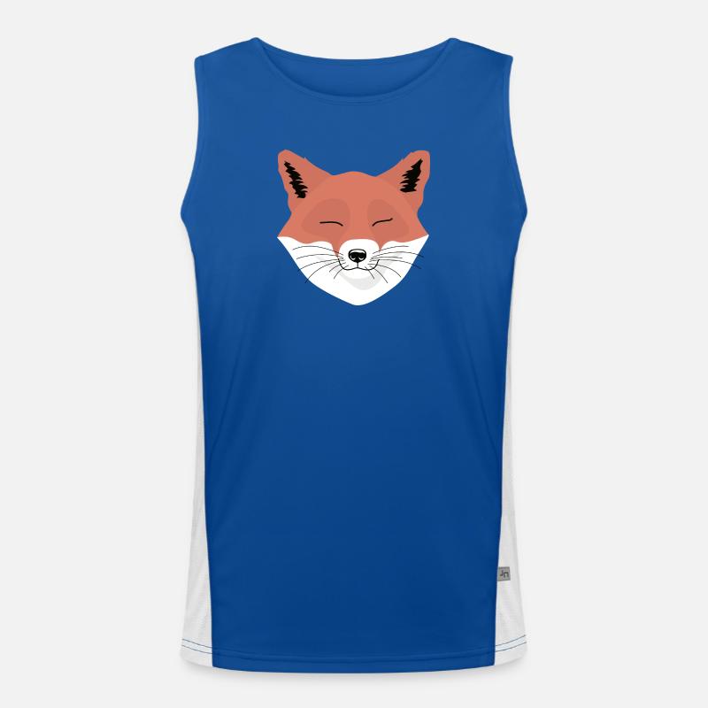 Fuchs happy Funktionelles Kontrast-Tank Top für Männer 