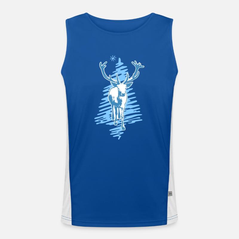 Hirsch Funktionelles Kontrast-Tank Top für Männer 