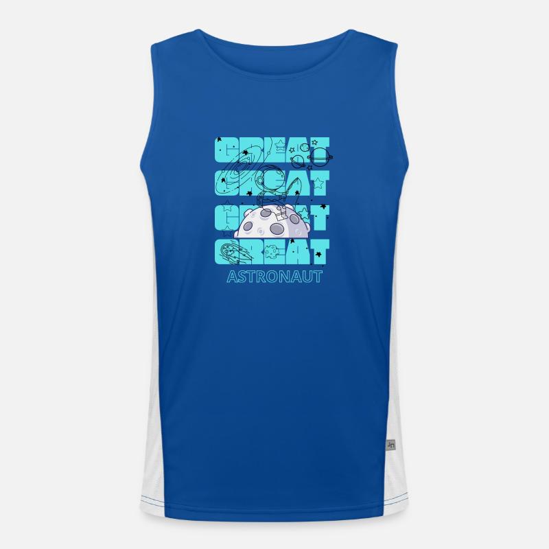 GREAT ASTRONAUT Men's Functional Contrast Tank Top 