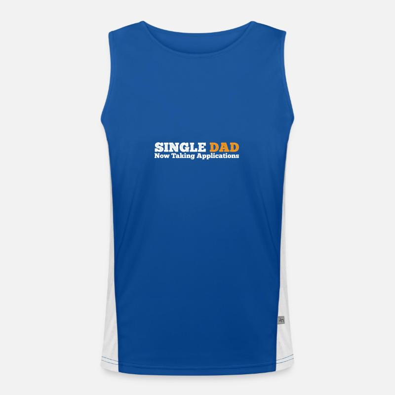 Single Dad taking application funny cool Funktionelles Kontrast-Tank Top für Männer 
