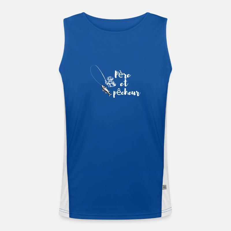T shirt père pêcheur Débardeur respirant contrasté Homme 