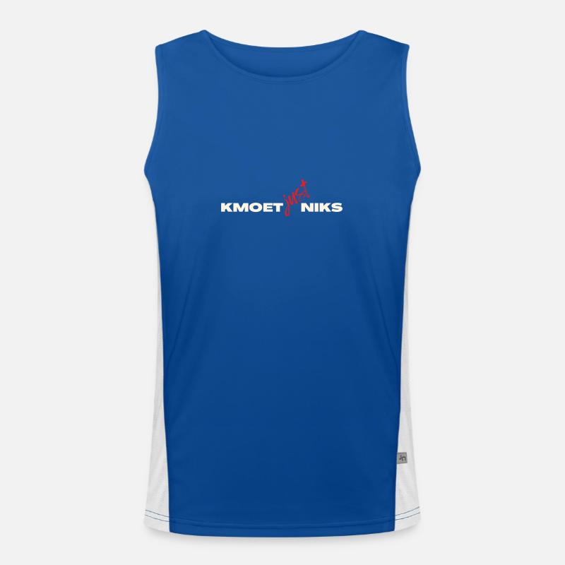 Kmoet just nothing, Antwerp dialect Shirts Men's Functional Contrast Tank Top 