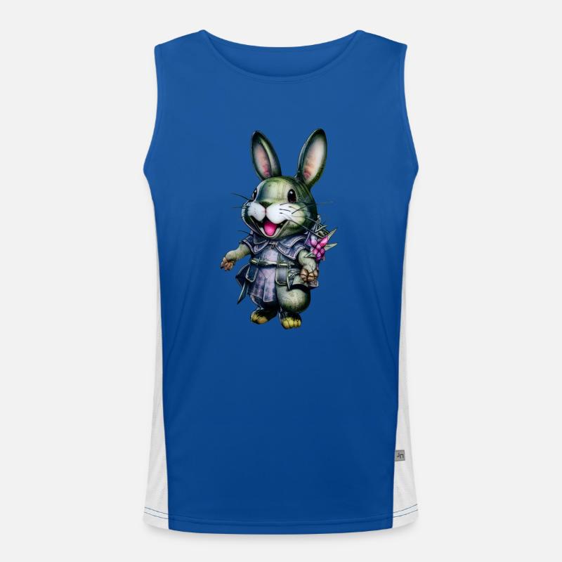 Kawaii - Men's Functional Contrast Tank Top  - royal/white