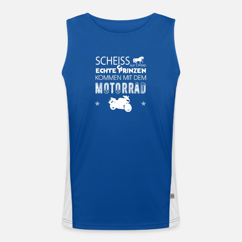 Motorradprinz2 Funktionelles Kontrast-Tank Top für Männer 