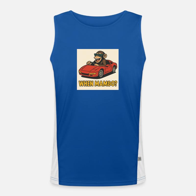 Bitcoin meets Monkey Joe Men's Functional Contrast Tank Top 