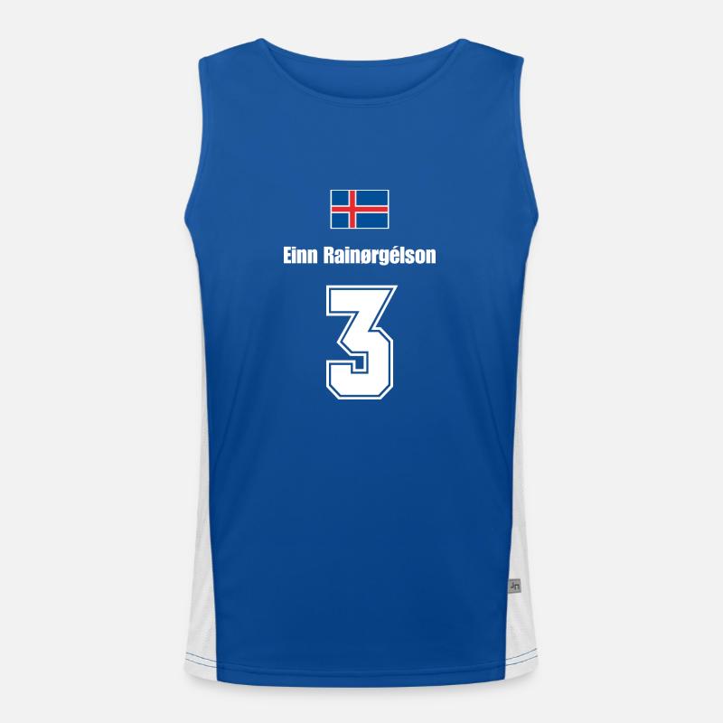 Island Trikot Nr.3 Funktionelles Kontrast-Tank Top für Männer 
