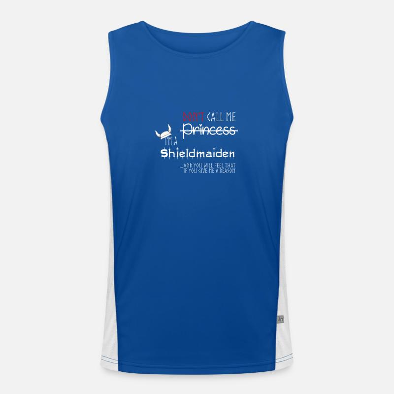 Shieldmaiden, Wikinger Funktionelles Kontrast-Tank Top für Männer 