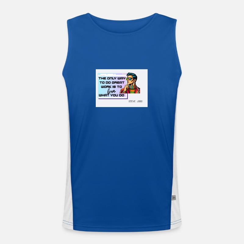 Aimez ce que vous faites – Retro Pop Art Design Débardeur respirant contrasté Homme 