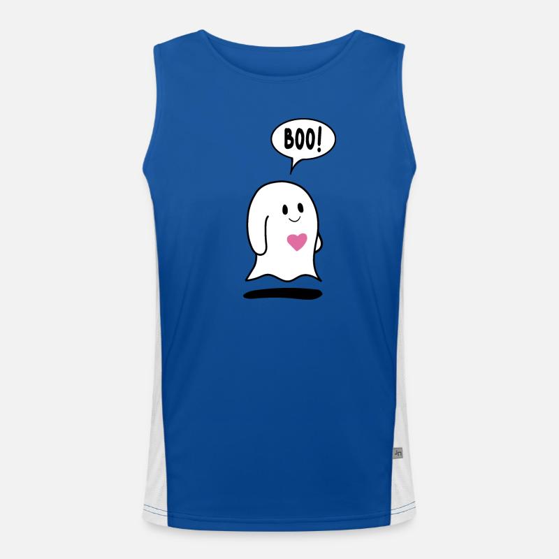 Kleiner Geist, Geist mit Herz Funktionelles Kontrast-Tank Top für Männer 