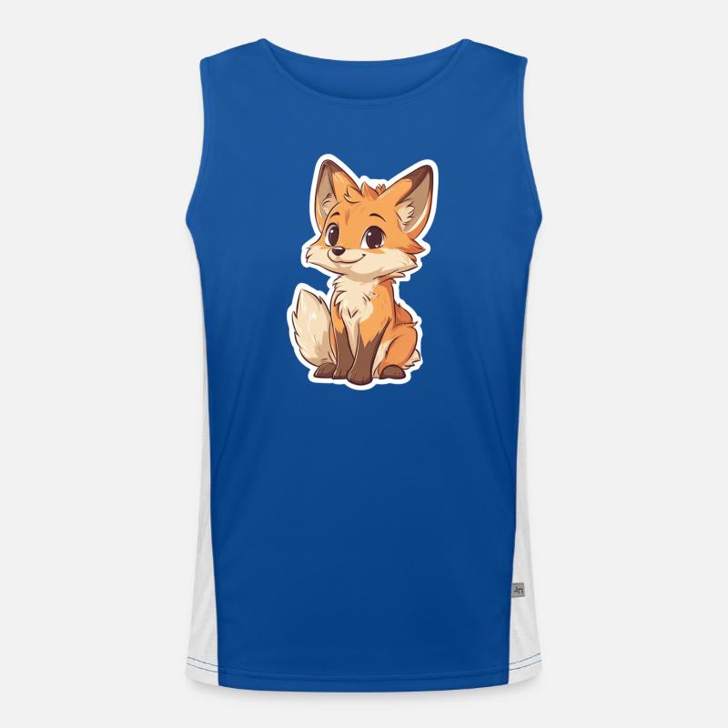 Fuchs Funktionelles Kontrast-Tank Top für Männer 