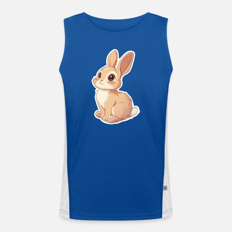 Hase Funktionelles Kontrast-Tank Top für Männer 
