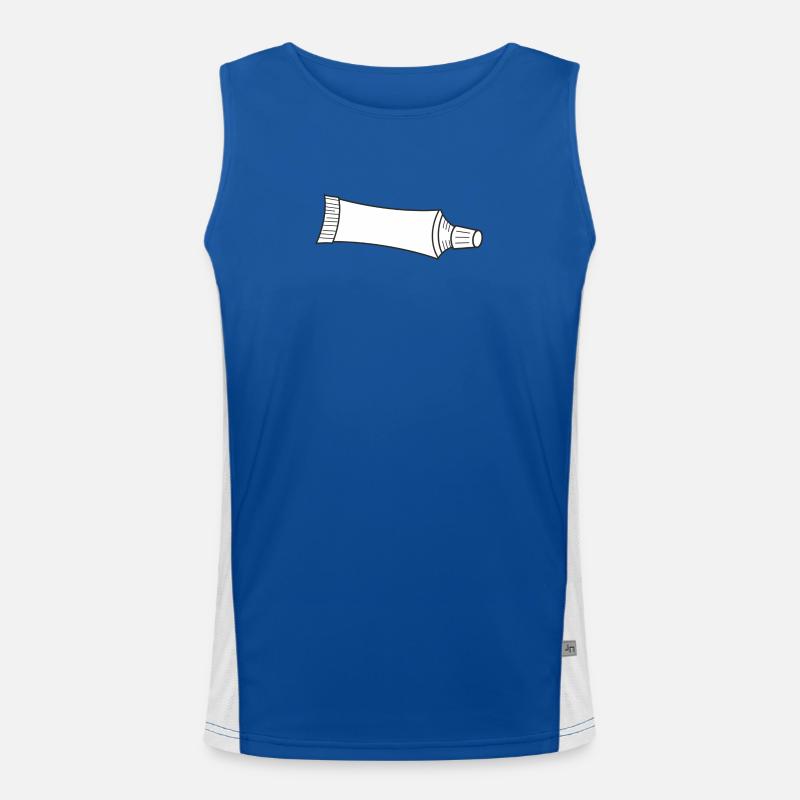Tube Zahnpasta oder Zahncreme Funktionelles Kontrast-Tank Top für Männer 
