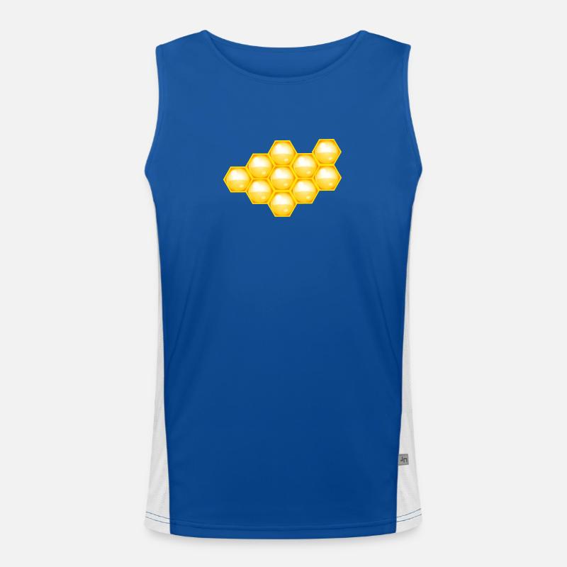 bie 45 Funktionelles Kontrast-Tank Top für Männer 