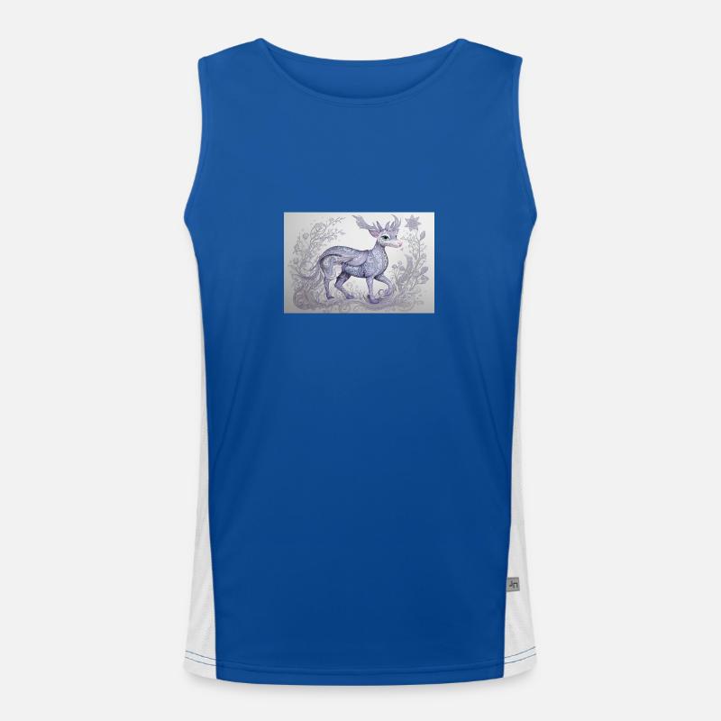 mystisches Tier 20 Funktionelles Kontrast-Tank Top für Männer 