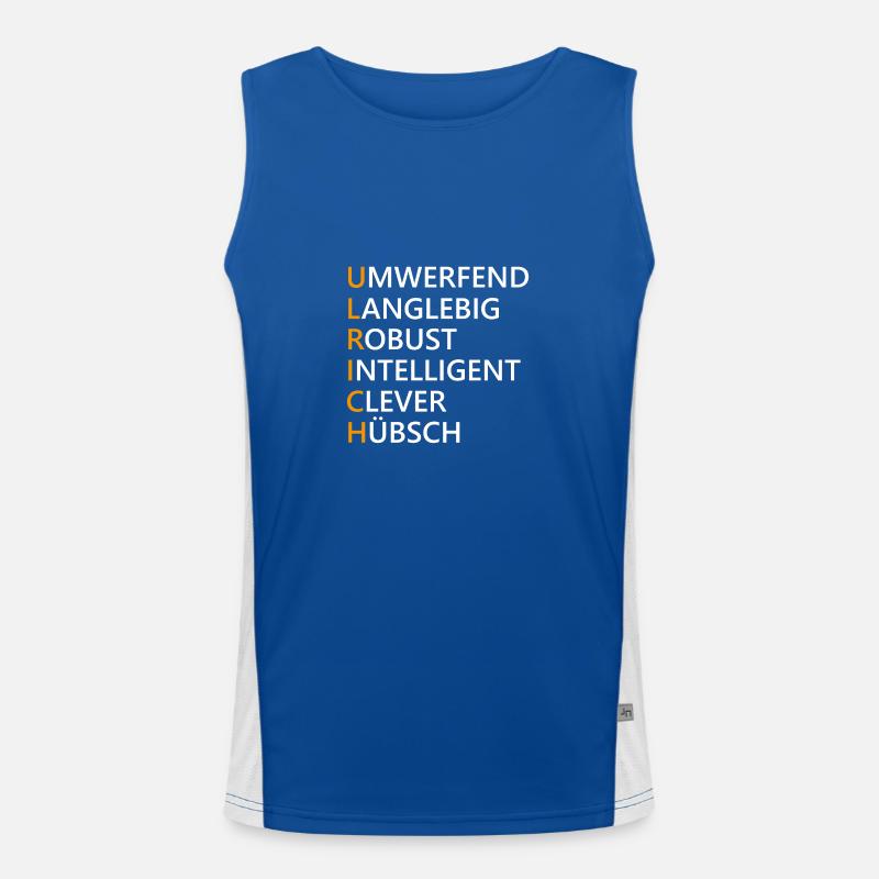 Ulrich Name Geschenk Funktionelles Kontrast-Tank Top für Männer 