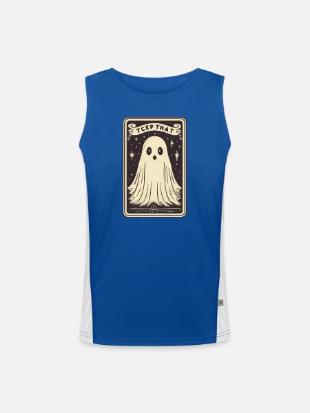 Tarot Card Mind - Men's Functional Contrast Tank Top  - royal/white