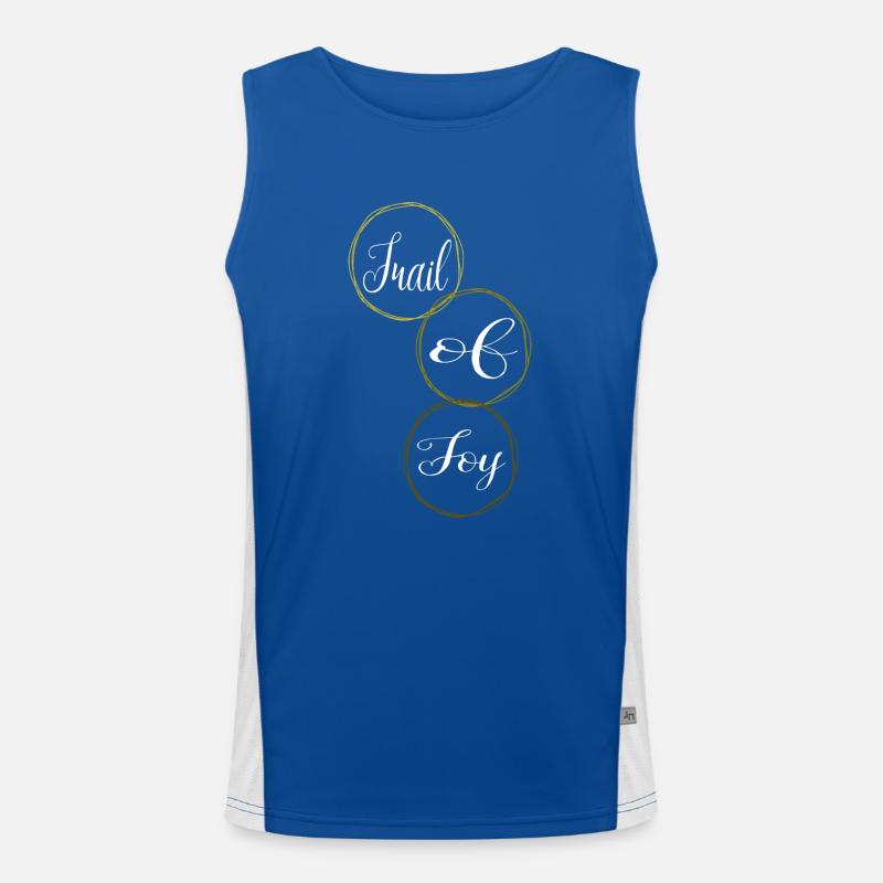 Mountain Biking Destinations Birthday Men's Functional Contrast Tank Top 