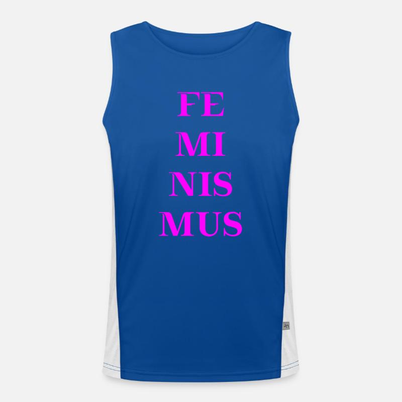 Feminismus Geschenkidee Funktionelles Kontrast-Tank Top für Männer 