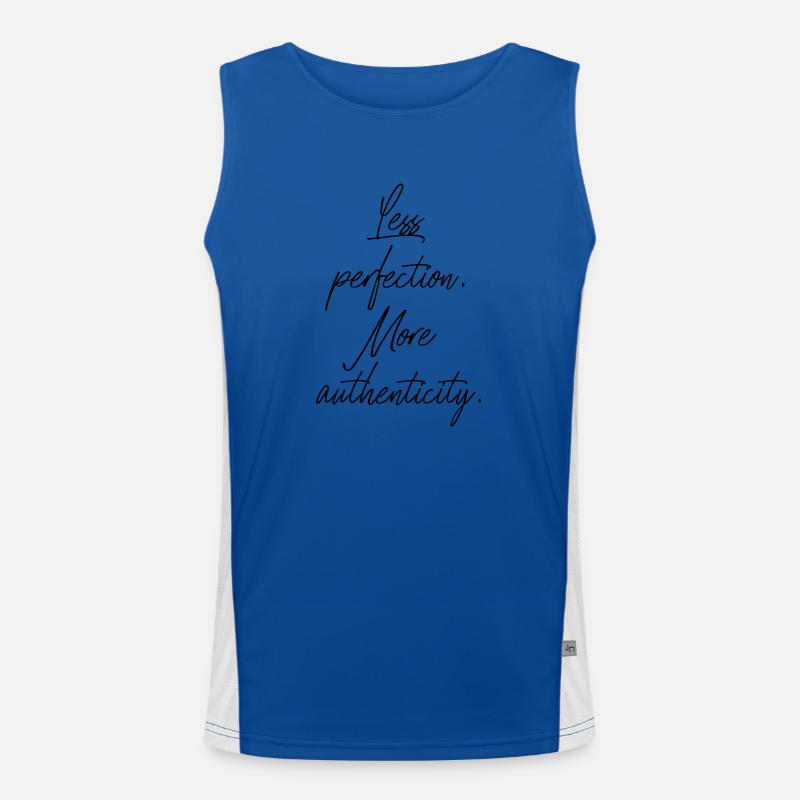 Moins de perfection, plus d’authenticité Débardeur respirant contrasté Homme 