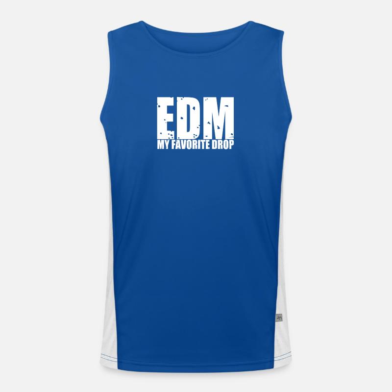 EDM durch Kaotika Funktionelles Kontrast-Tank Top für Männer 