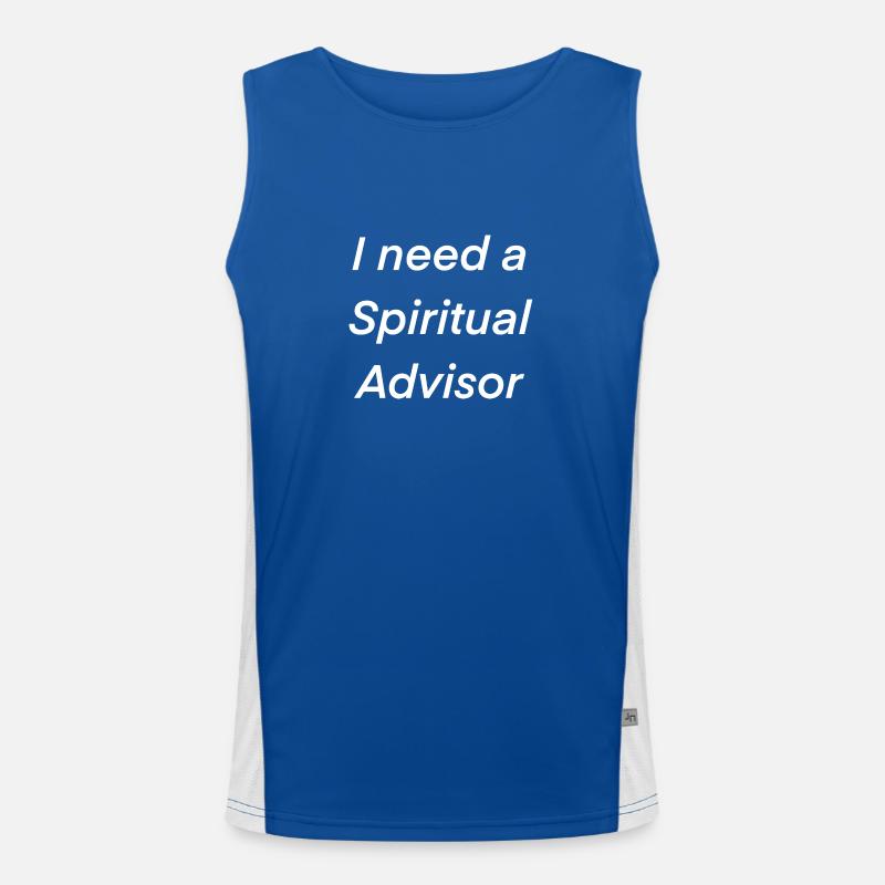 I need a spiritual advisor Men's Functional Contrast Tank Top 