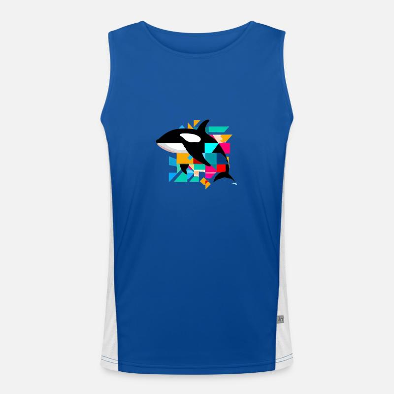 Killer whale Men's Functional Contrast Tank Top 