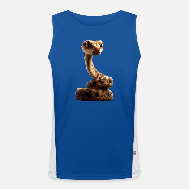 snake, python, cobra, rattlesnake, snakes Men's Functional Contrast Tank Top 