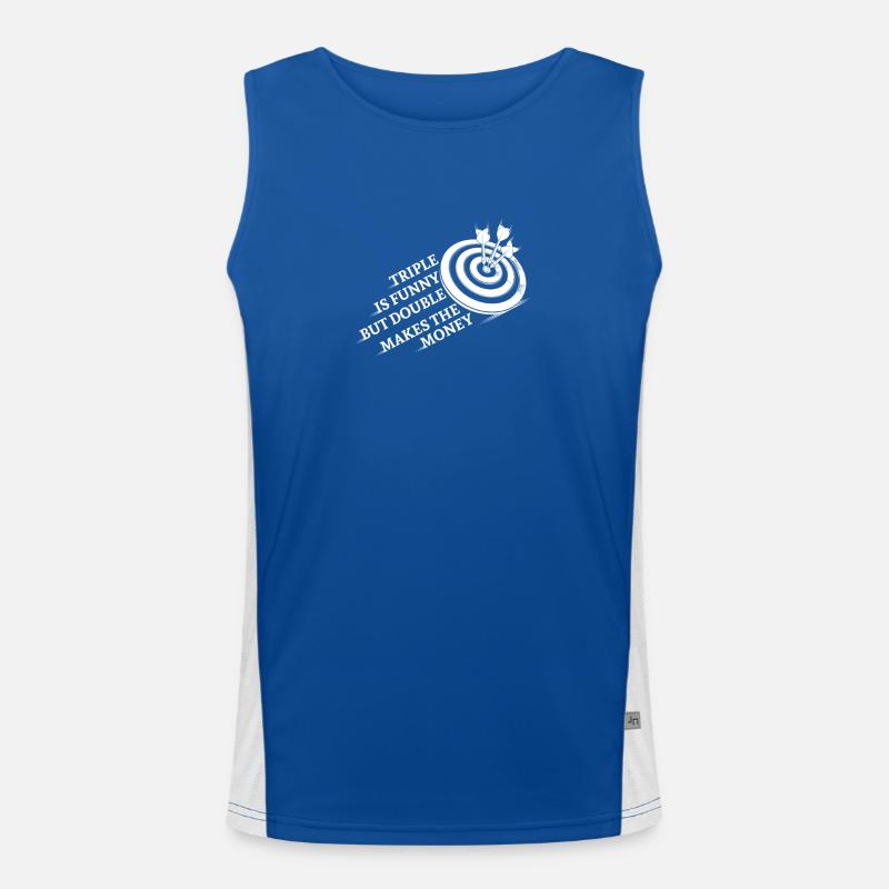 Triple est dards Conception drôle Débardeur respirant contrasté Homme 