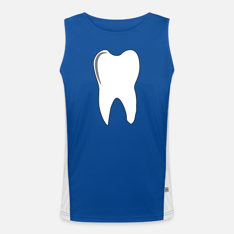 Backenzahn Funktionelles Kontrast-Tank Top für Männer 