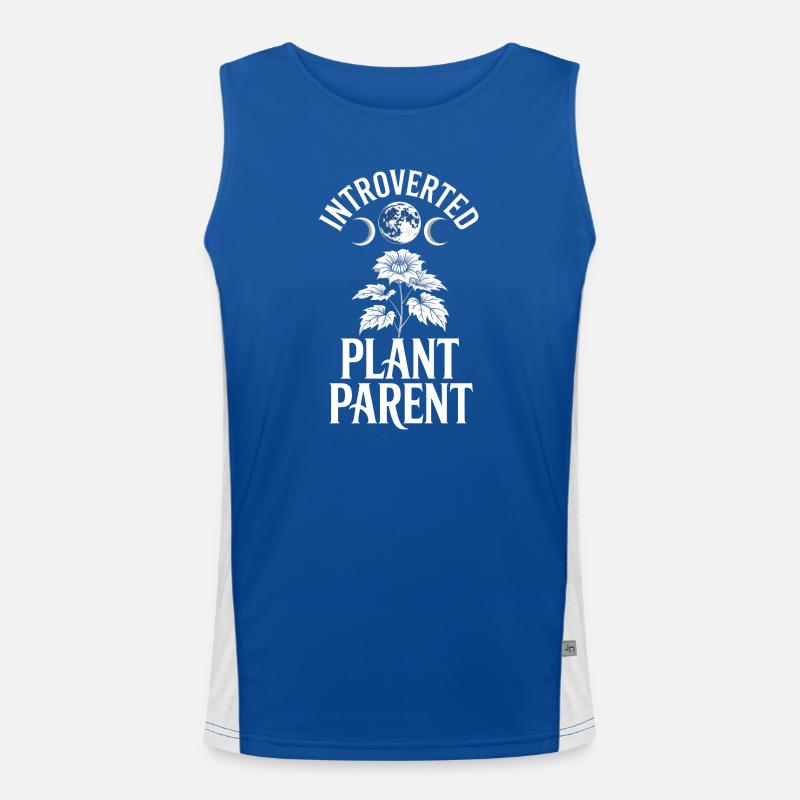 Introvertierter Pflanzenelternteil Funktionelles Kontrast-Tank Top für Männer 