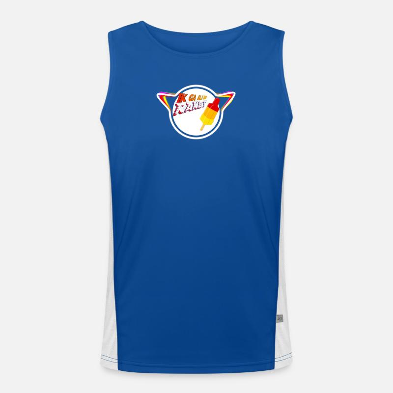 Popsicle Retro Planet Men's Functional Contrast Tank Top 
